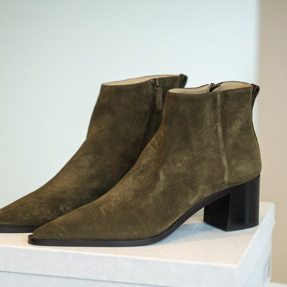 Solid Ground Women's Chunky Sage Suede Boot by Kiki Price - Picture 4 of 4